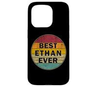 Custodia per iPhone 15 Pro Nome personalizzato Ethan I love Ethan Retro stile vintage