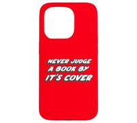 Custodia per iPhone 15 Pro Non giudicare mai un libro dalla copertina | Dire Citazione
