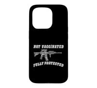 Custodia per iPhone 15 Pro Not Vaccinated Fully Protected Second Amendment