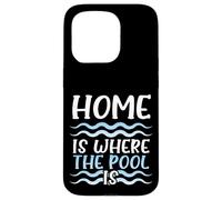 Custodia per iPhone 15 Pro Nuotatore Humor Home I Dove La Piscina Nuota