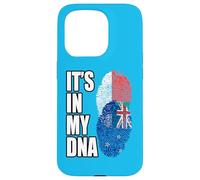 Custodia per iPhone 15 Pro Nuova Zelanda E Malgascio Mix DNA Heritage Flag
