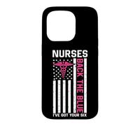 Custodia per iPhone 15 Pro Nurse Back The Blue I've Got Your Six American Flag
