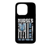Custodia per iPhone 15 Pro Nurses Back The Blue I've Got Your Six - Nurse Show Support