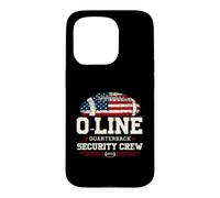 Custodia per iPhone 15 Pro O-Line Quarterback Security Crew Offensive football His/Her
