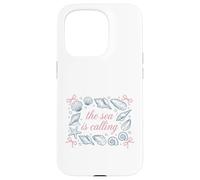 Custodia per iPhone 15 Pro Ocean Seashell Starfish Il mare chiama citazione