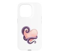 Custodia per iPhone 15 Pro Octopus Heart Tentacle Ocean Love Cute Octopus