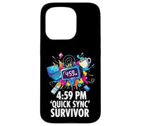 Custodia per iPhone 15 Pro Office Worker 4:59 PM Quick Sync Survivor Meme