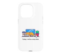 Custodia per iPhone 15 Pro Oggi sarò un pigro Blob No Cat Not Today Kitten Funny