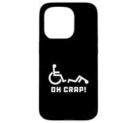 Custodia per iPhone 15 Pro Oh Crap Wheelchair Birthday Handicap Disability Funny