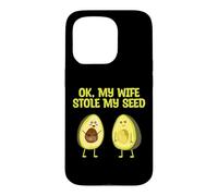 Custodia per iPhone 15 Pro OK Mia moglie ha rubato il mio annuncio di gravidanza con avocado di semi