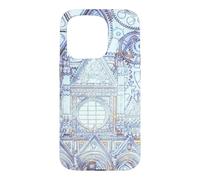 Custodia per iPhone 15 Pro Opera d'arte blu della Cattedrale Toscana