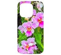 Custodia per iPhone 15 Pro Orchidea rosa di Singapore, principessa Aloha Orchidea Shapes Mania