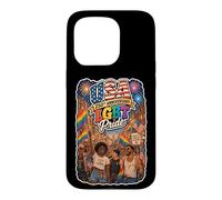 Custodia per iPhone 15 Pro Orgoglio americano LGBT 1776-2026 USA Freedom March