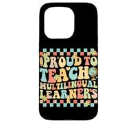 Custodia per iPhone 15 Pro Orgoglioso di insegnare agli studenti multilingue