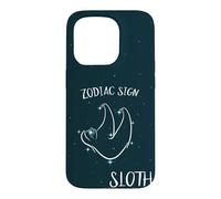 Custodia per iPhone 15 Pro Oroscopo Nato sotto il segno del bradipo zodiacale