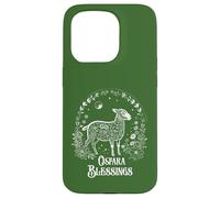 Custodia per iPhone 15 Pro Ostara Blessings Pagan Spring Lamb Floral Moon Ostara
