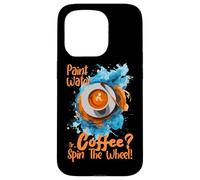 Custodia per iPhone 15 Pro PAINT WATER OR COFFEE SPIN THE WHEEL