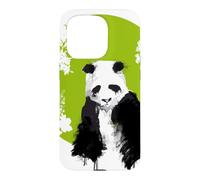 Custodia per iPhone 15 Pro panda orso clima ambiente save the world depressione triste