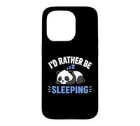 Custodia per iPhone 15 Pro Panda Sleep Funny Nap Humor Lazy I'd Rather Be Sleeping