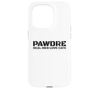 Custodia per iPhone 15 Pro PAWDRE, Real Men Love Cats. Feline Father Funny Cat Dad
