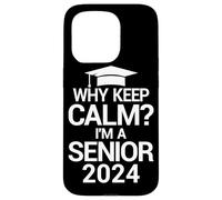 Custodia per iPhone 15 Pro Perché Keep Calm? Sono un Senior 2024