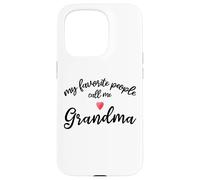 Custodia per iPhone 15 Pro Persone preferite Chiamami Nonna Cuore Rosso Nonna Gran