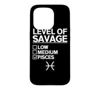 Custodia per iPhone 15 Pro Pesci Zodiac Apparel - Divertente design carino Pesci