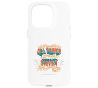 Custodia per iPhone 15 Pro Philippians 4:13 Christian Scripture Faith Verse
