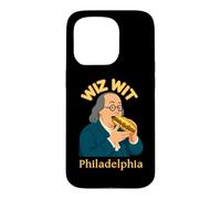 Custodia per iPhone 15 Pro Philly Cheesesteak Wiz Wit Benjamin Franklin Filadelfia