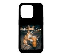Custodia per iPhone 15 Pro Piccolo Chihuahua Big Ice Coffee City Vibes