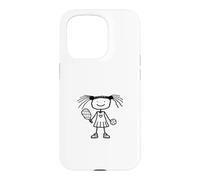 Custodia per iPhone 15 Pro Pickleball Girl Stickfigure Cute Funny Pickleball
