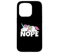 Custodia per iPhone 15 Pro Pigro Unicorn Non Oggi Nope