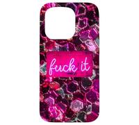 Custodia per iPhone 15 Pro Pink Bold Citazione Attitude Graphic