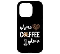 Custodia per iPhone 15 Pro Più caffè, prego, Barista Latte Art Espresso Design