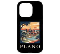 Custodia per iPhone 15 Pro plano, texas, retro, vendemmia, orizzonte, tramonto, parco, paesaggio urbano