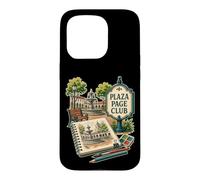 Custodia per iPhone 15 Pro PLAZA PAGE CLUB Quaderno Piazza Matita