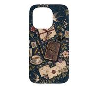 Custodia per iPhone 15 Pro Poetcore Vintage Writer Inchiostro Estetico e Ivy Arte Letteraria