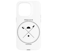 Custodia per iPhone 15 Pro Polo Club Legends - Mazzuole vintage con distintivo equestre