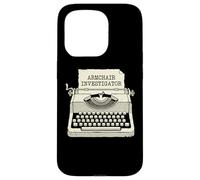 Custodia per iPhone 15 Pro Poltrona Detective True Crime Enthusiast Crime Sleuth