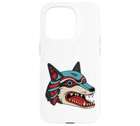 Custodia per iPhone 15 Pro Popoli indigeni orgogliosi animali selvatici coyote lupo uomo