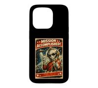 Custodia per iPhone 15 Pro Poster retrò di fantascienza Ufo Missione alieno