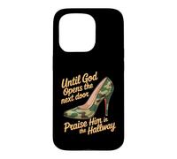 Custodia per iPhone 15 Pro Praise God In Hallway Until He Opens Next Door -