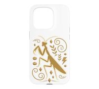 Custodia per iPhone 15 Pro Praying Mantis Silhouette Bug Nature Lover Art