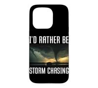 Custodia per iPhone 15 Pro Preferirei essere tempesta a caccia di Tornado Chaser Meteo