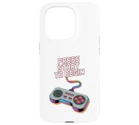 Custodia per iPhone 15 Pro Premi Start per iniziare il controller da gioco retrò Art