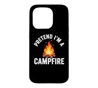 Custodia per iPhone 15 Pro Pretend I'm Campfire Camping Holiday Funny Halloween Costume