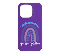 Custodia per iPhone 15 Pro Prevenzione della consapevolezza del suicidio Rainbow You Are Not Alone Love