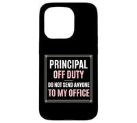 Custodia per iPhone 15 Pro Principal Off Duty Non inviare nessuno al mio ufficio