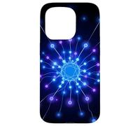 Custodia per iPhone 15 Pro Progettazione astratta della connessione tecnica dei nodi di rete