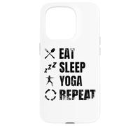 Custodia per iPhone 15 Pro Programma giornaliero di yoga Esercizio di yoga